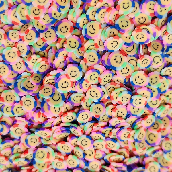 Smiley Flower Polymer Chips PCH25114