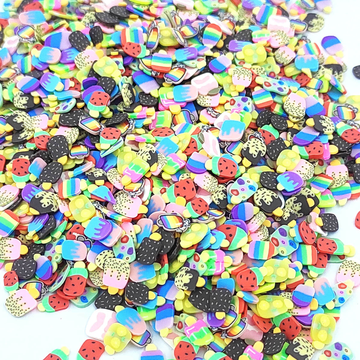 Ice Candy Stick Shape Polymer Chips PCH25127