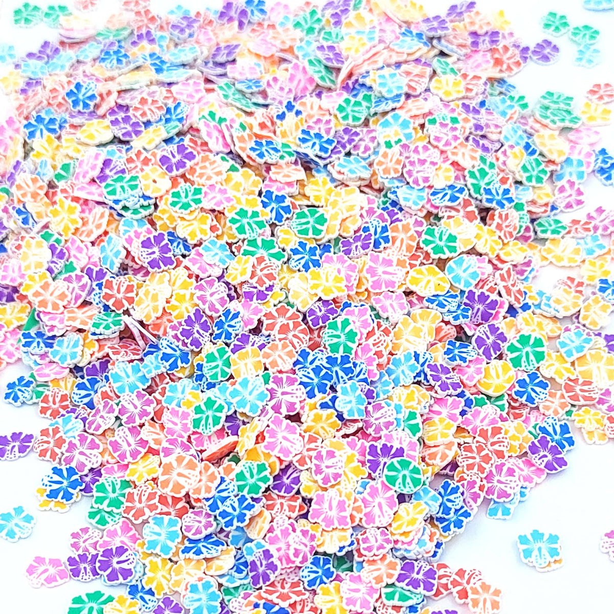 Hibiscus Flower Shape Polymer Chips PCH25128