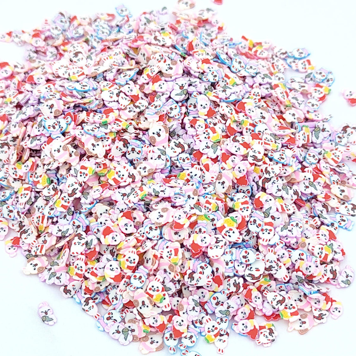 Heart Shape With Love Text Polymer Chips PCH25129