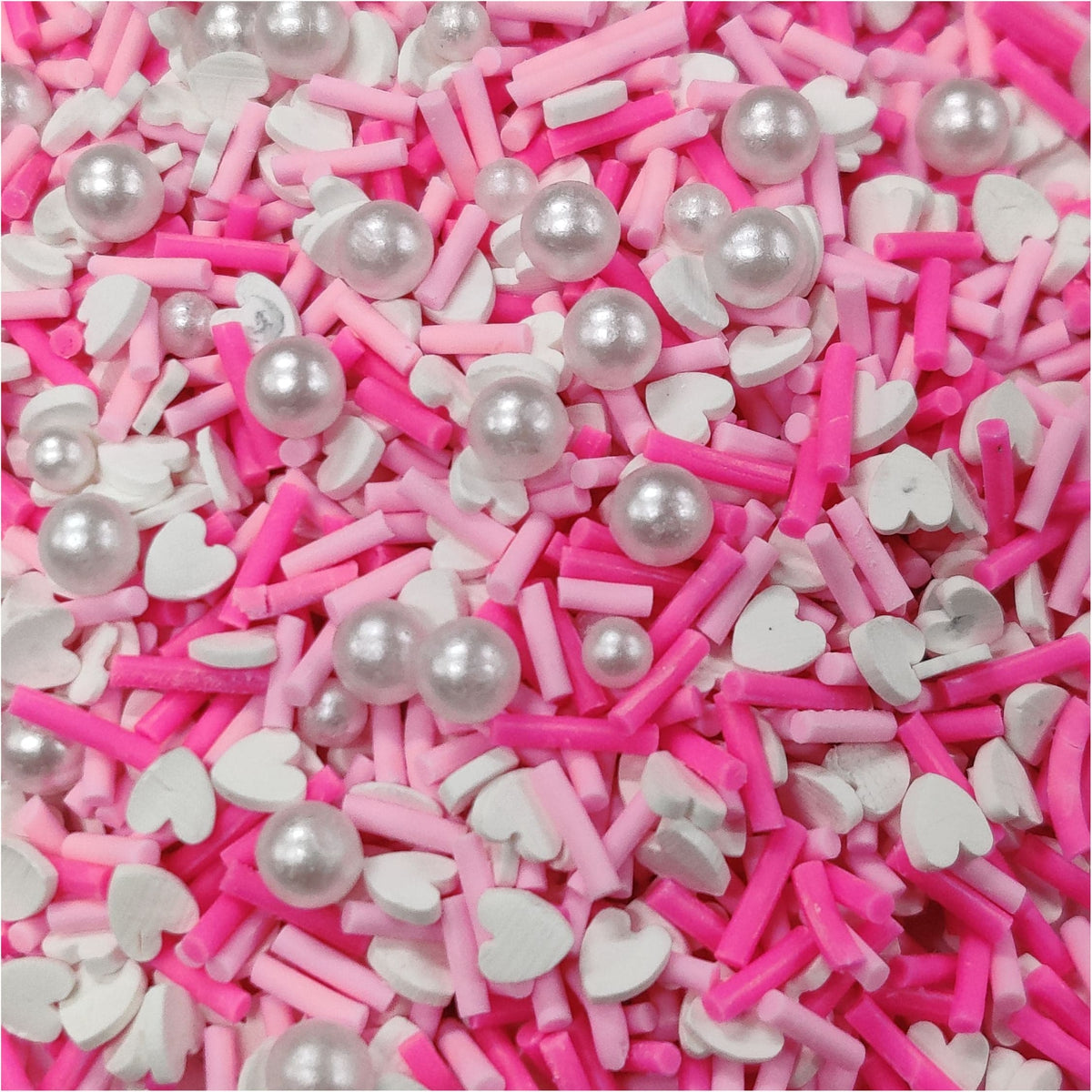 Heart & Sticks With Beads Big Polymer Chips PCH25203