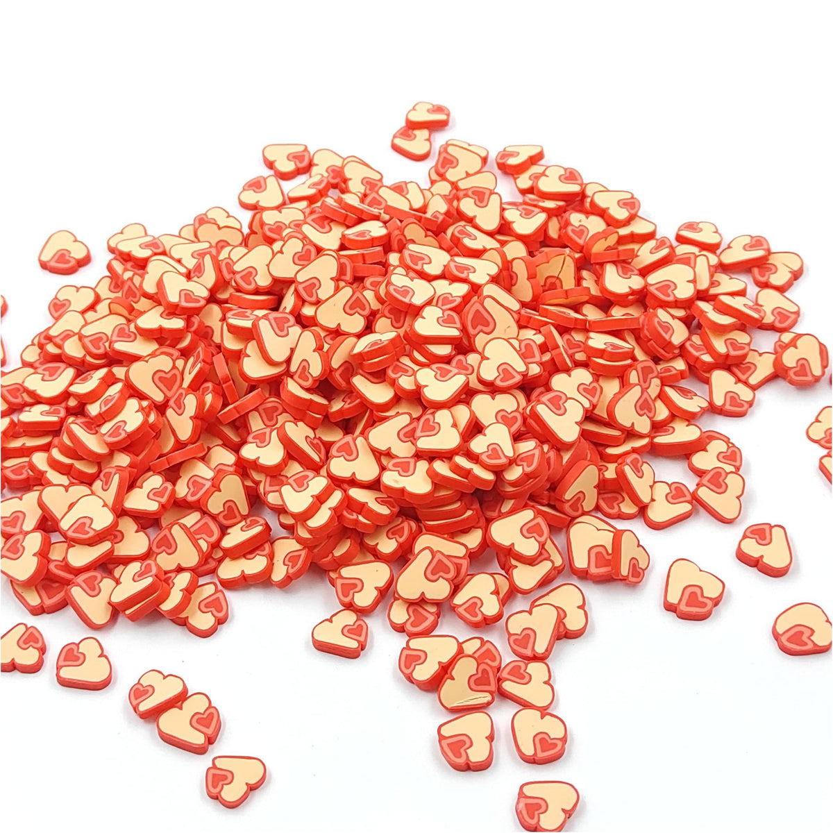 Double Heart Big Polymer Chips PCH25312