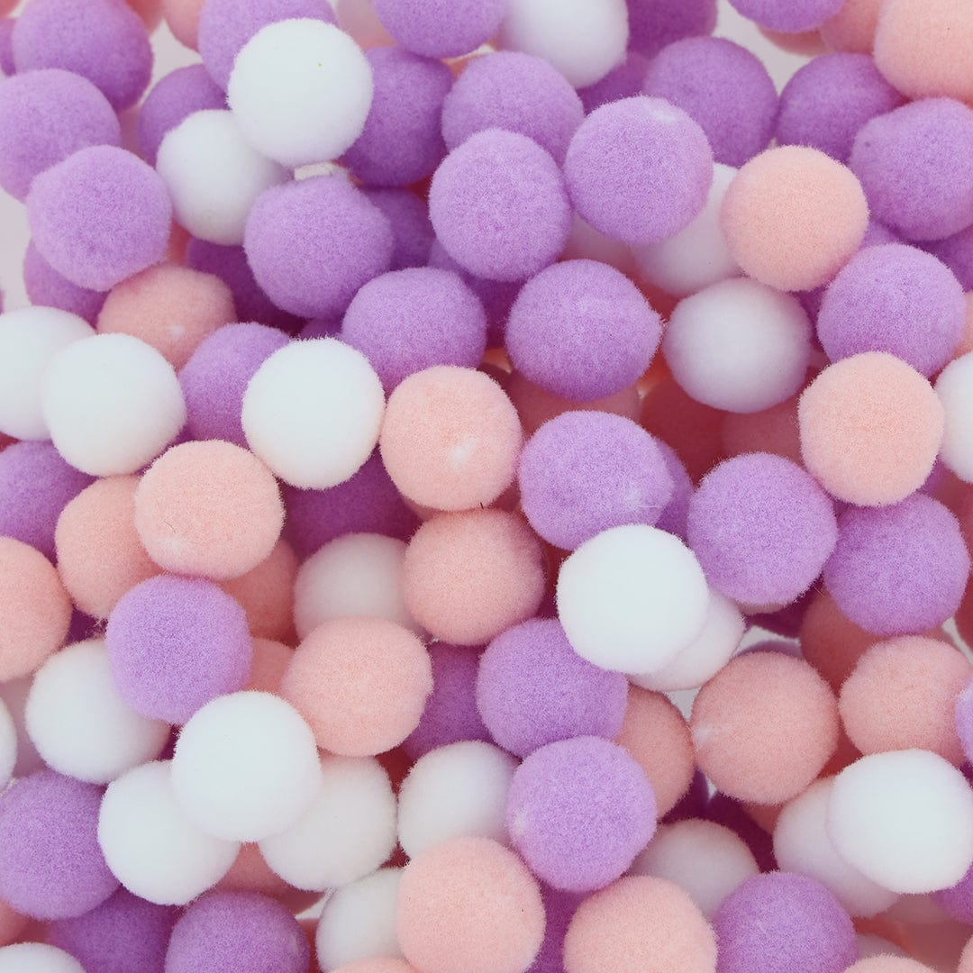 Crafteria Pink & Purple Monochrome 2 Cm Pom Pom Heavy