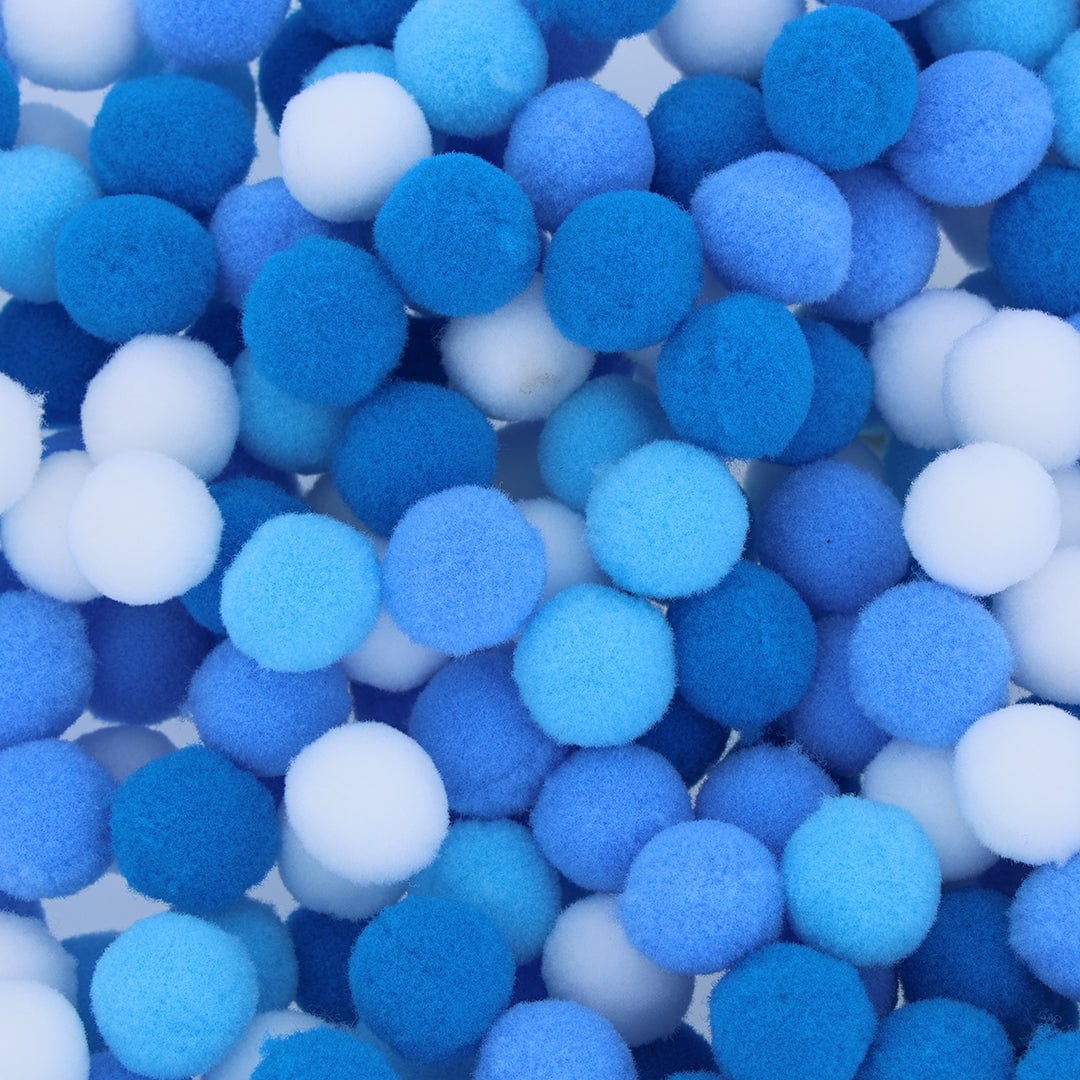 Crafteria Blue Monochrome 2 Cm Pom Pom Heavy