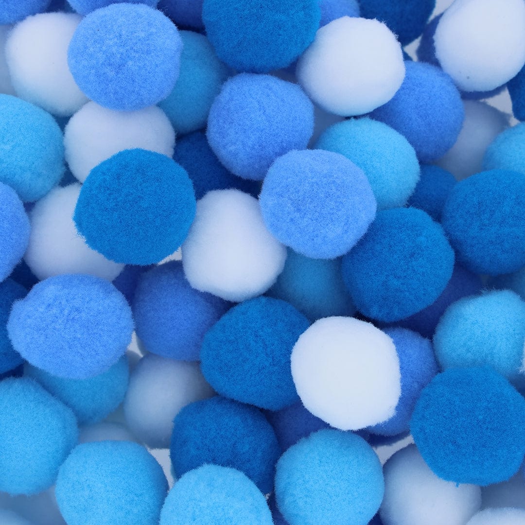Crafteria Blue Monochrome 3 Cm Pom Pom Heavy