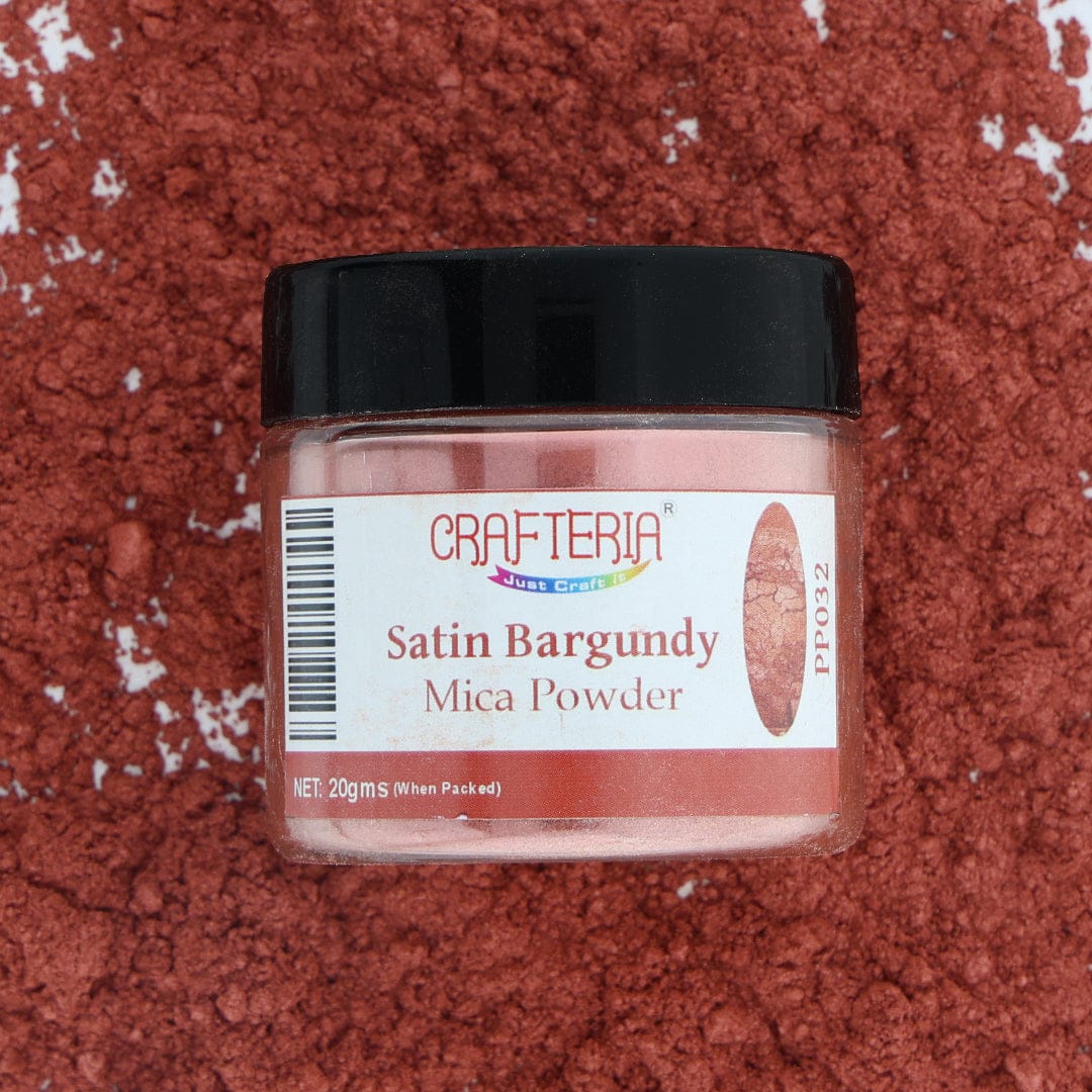 My Store PEARL POWDER Satin Bargundy Pearl Mica Powder 20 Gram