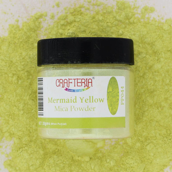 My Store PEARL POWDER Mermaid Yellow Pearl Mica Powder 20 Gram