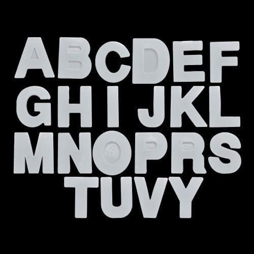 4"  Monogram Abcd Alphabet 22 Pcs Set Mould RI02210
