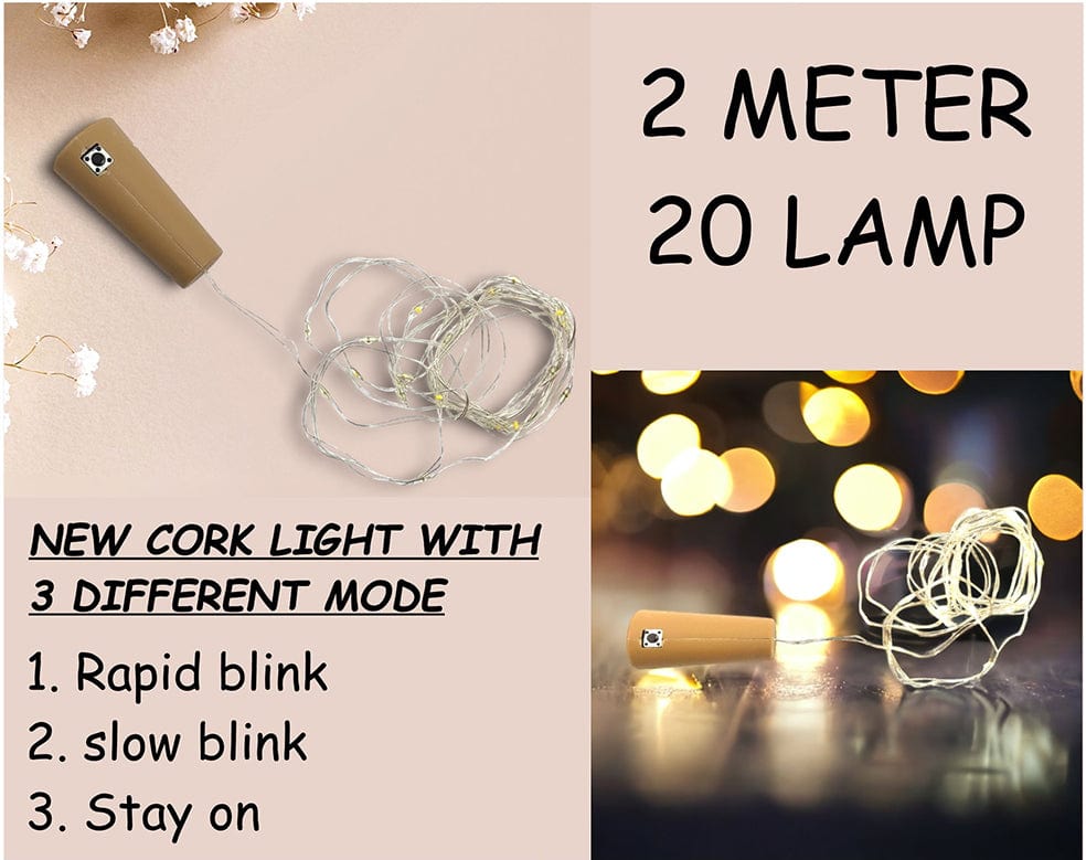 Wine Bottle Cock Lights 2mtrs RI04050