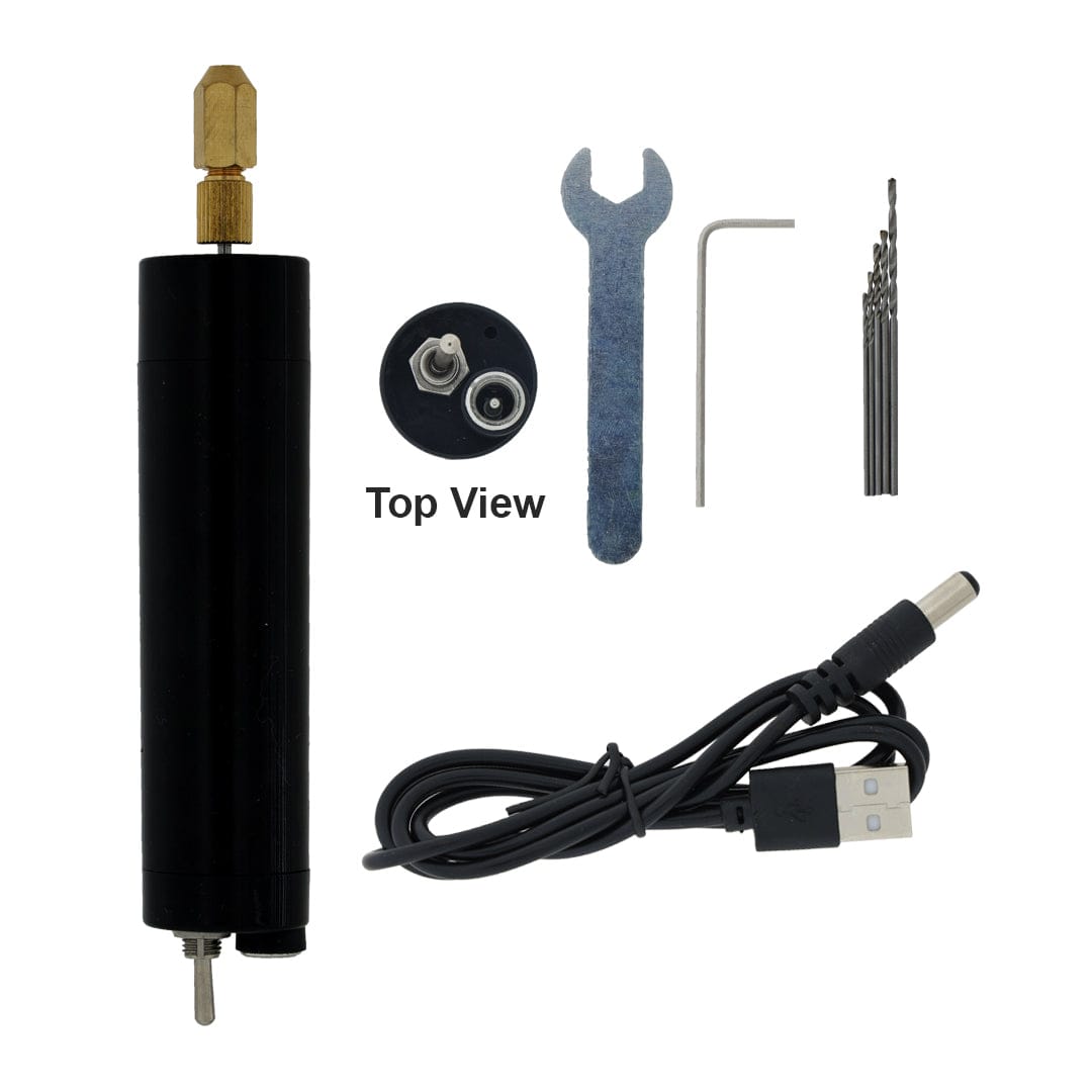 My Store RESIN TOOLS USB Powered Mini Dill Machine With 4 Bits, Allen Key (L-Key) & Fitting Tool