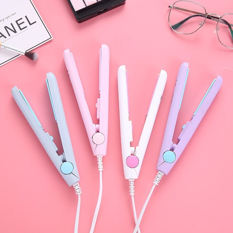Portable Mini Hair Straightener Compact Flat Iron for Pipe Cleaner Shaping,  Bag Sealing & Hair Bangs RI04081