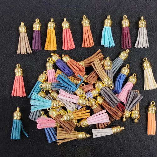 50MM (Big) Mix Colour Tassels (GOLD CAP)