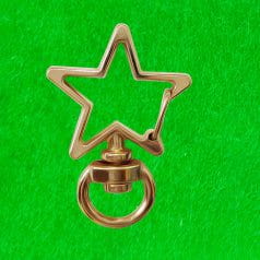 Rose Gold Star Lodster Keychain