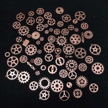 my store RESIN ACC R.GOLD METAL CHARMS WHEEL (100GMS)