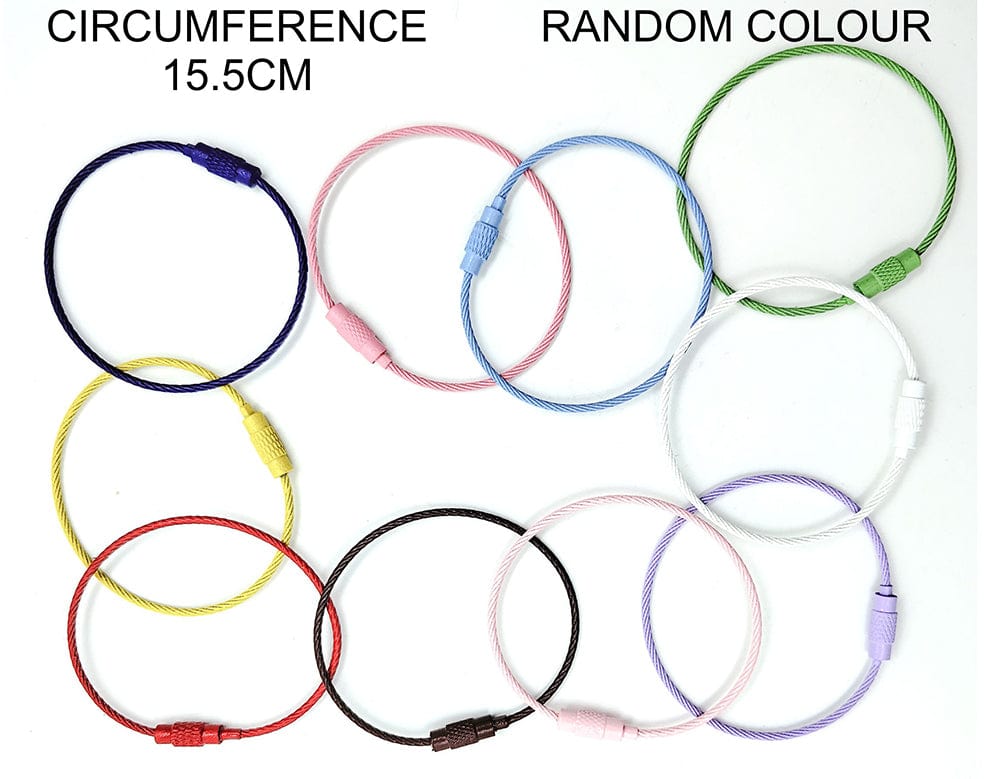 my store RESIN ACC COL MIX WIRE RING (10 PCS/PKT)