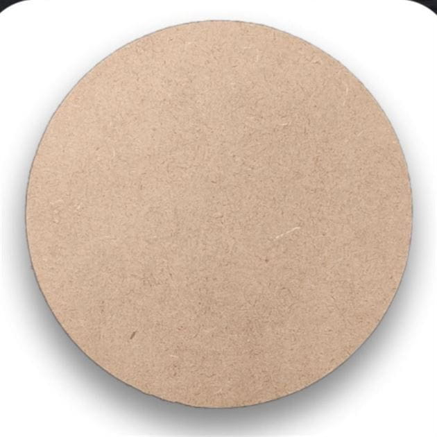 5" Round Mdf  Plain (4MM THICKNESS)