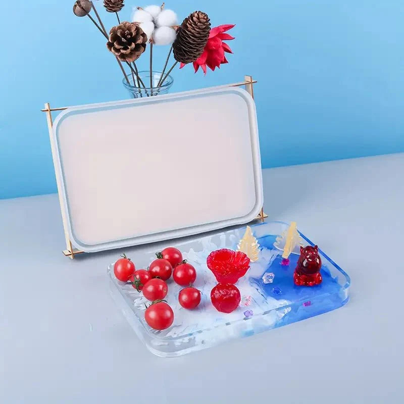 Crafteria RECTANGLE PLATE WITH FRAME MOULD