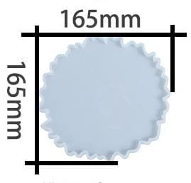 My Store Silicon Mould 6.5" AGATE COASTER MOULD