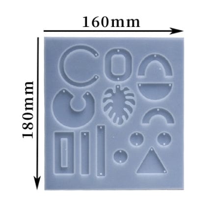 Crafteria Silicon Mould 13PC PENDANT & KEYCHAIN MOULD