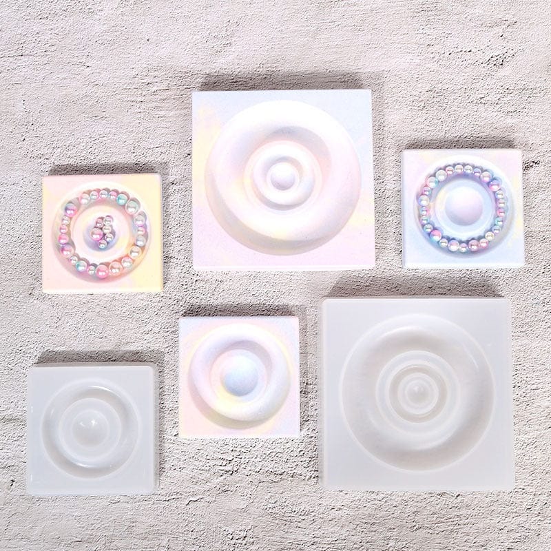 My Store Silicon Mould Big Square Jewellery Dish & Coaster Mould