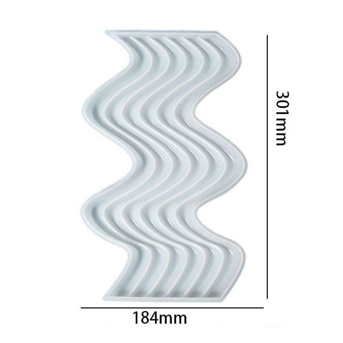 My Store Silicon Mould Wavy Platter And Tile Mould