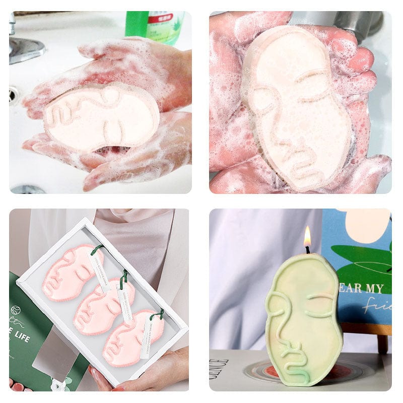 My Store Silicon Mould Face Theme Soap & Candle Mould