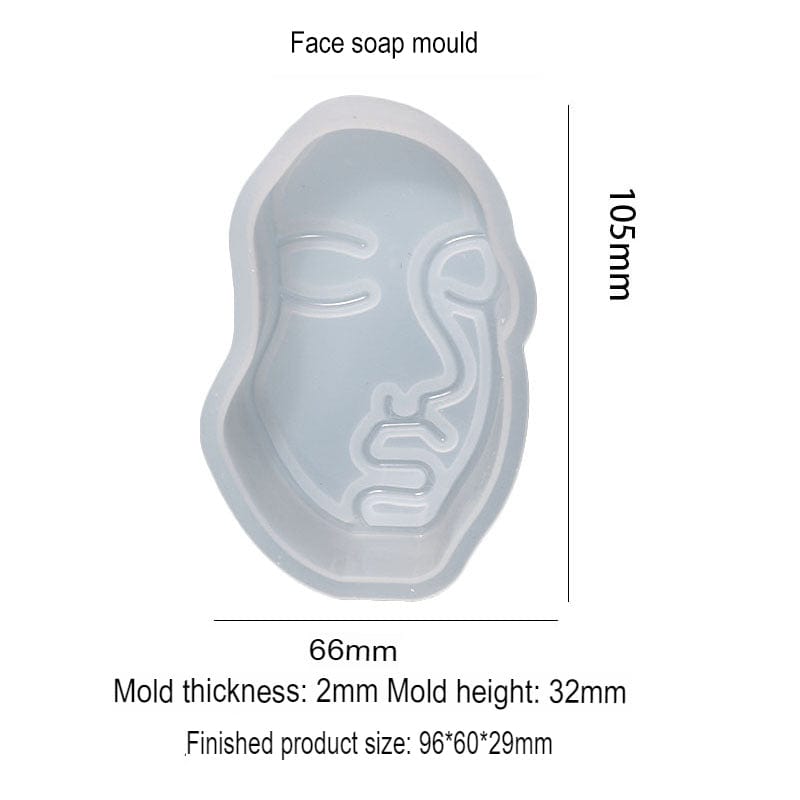 My Store Silicon Mould Face Theme Soap & Candle Mould