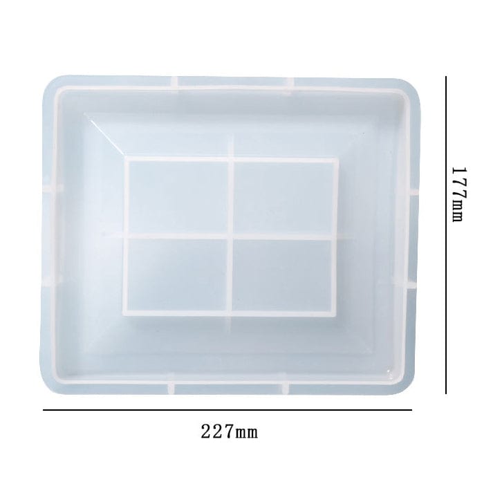 My Store Silicon Mould Rectangle Photo Frame & Coaster With Angular Boundary