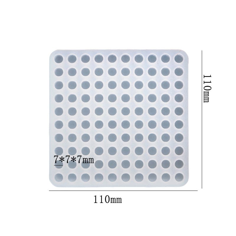 My Store Silicon Mould 100 Cavity Round Wax Seal Beads Mould