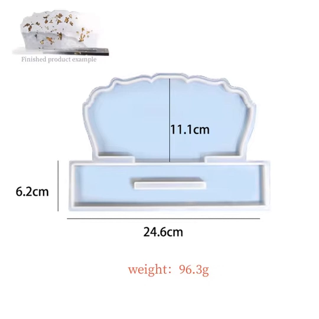 My Store Silicon Mould Agate Photo Frame & Display With Stand