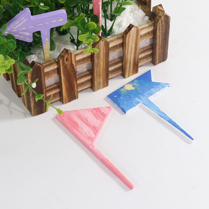 My Store Silicon Mould 6 Cavity Sign Board & Cake Topper Mould