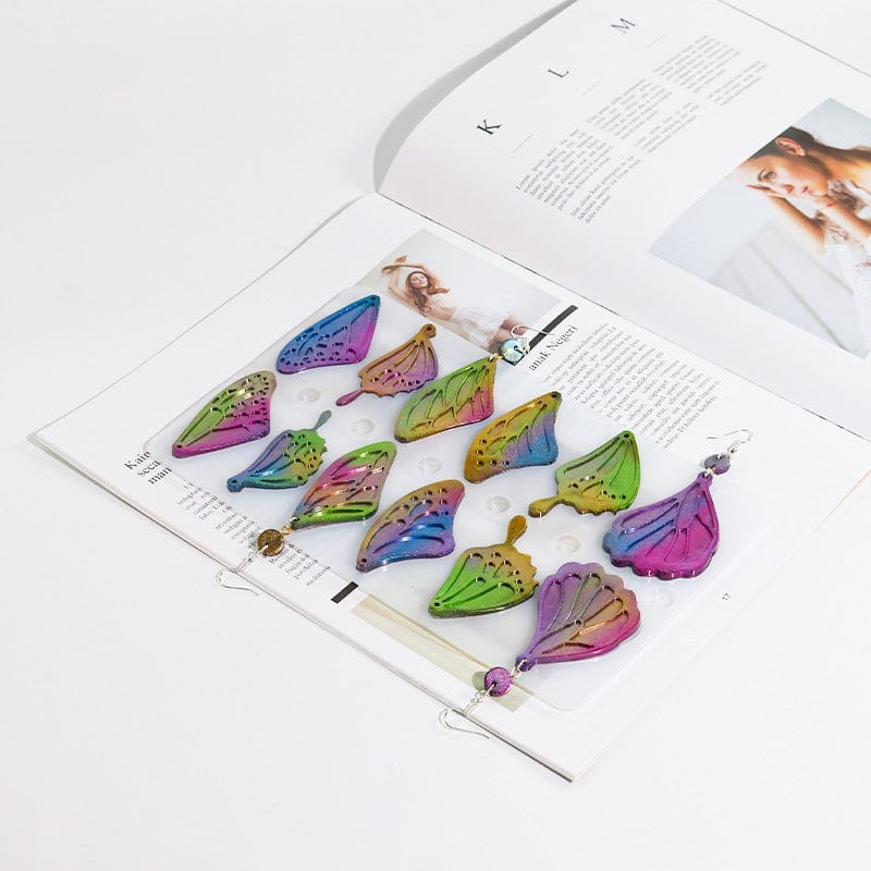 My Store Silicon Mould 18 Cavity Butterfly Wings Pendant & Keychain Mould