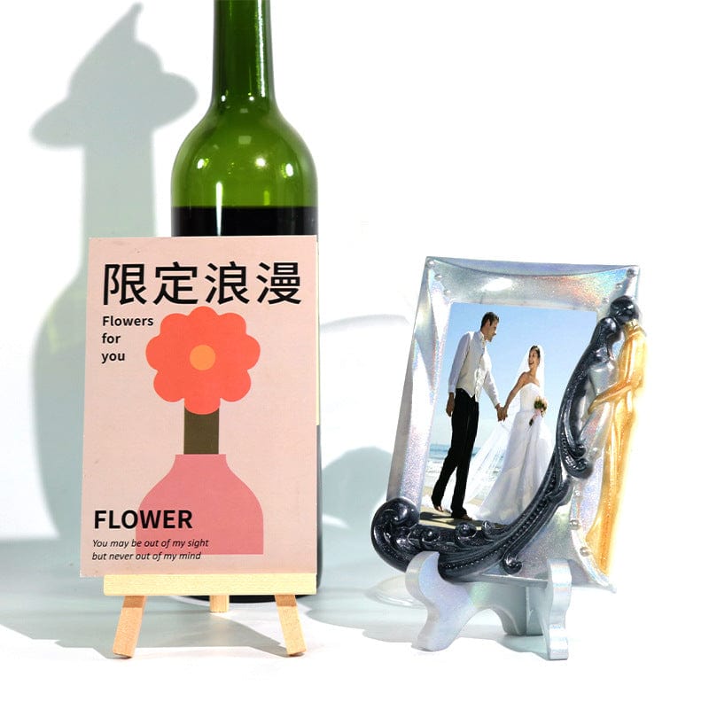 My Store Silicon Mould Couple Photo Frame With Stand Mould