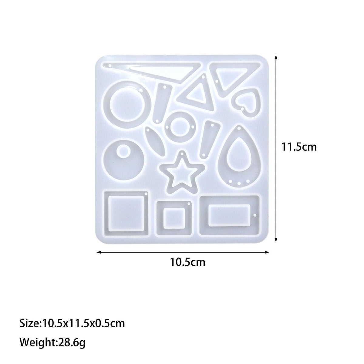 My Store Silicon Mould 15 Cavity Jewellery & Earing Mould