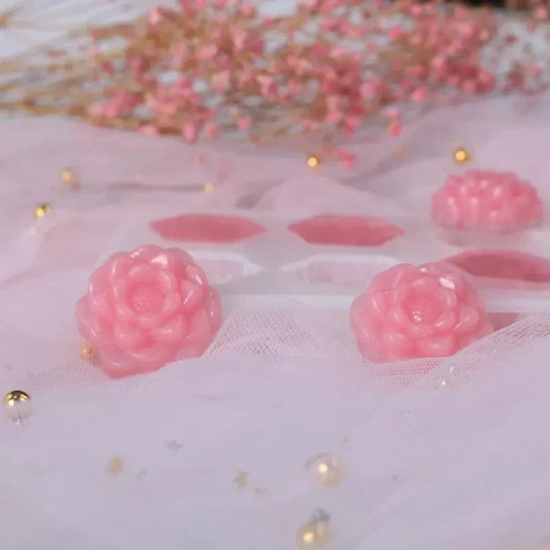 My Store Silicon Mould 6 Cavity 3D Flower Mould