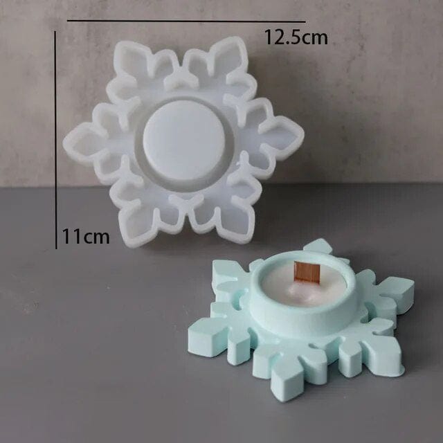 My Store Snowflakes Tea Light Holder 03