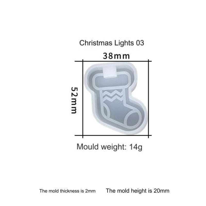 My Store Silicon Mould Christmas Socks For Hanging Light & Decoration Mould