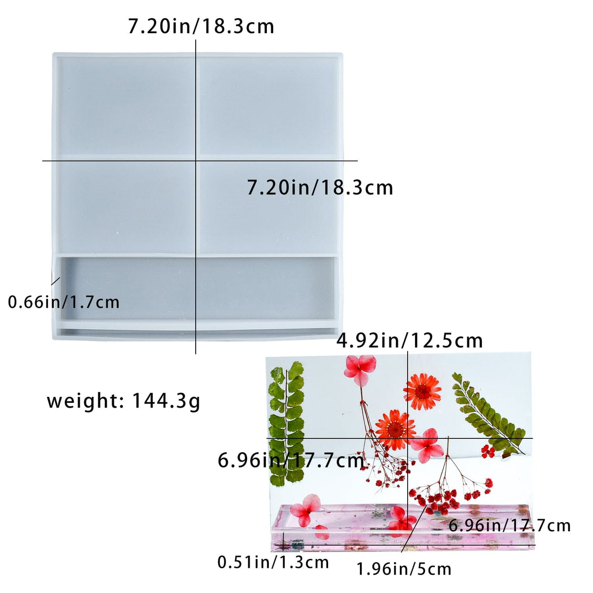 My Store Silicon Mould Big Rectangle Photo Frame & Display Stand Mould