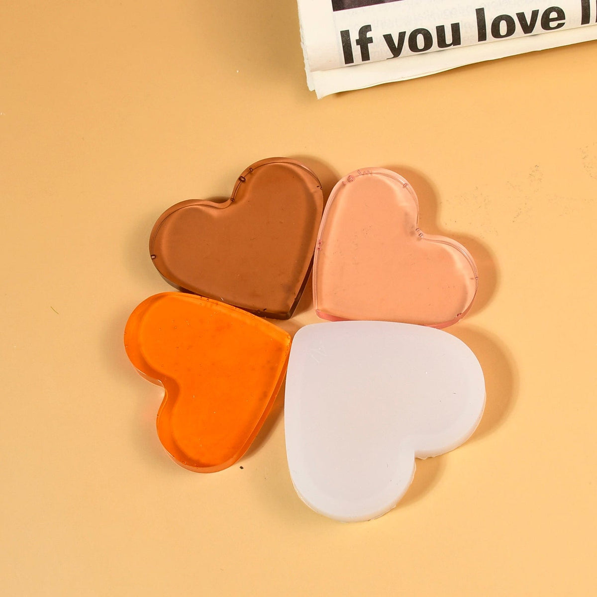 My Store Silicon Mould 2 Inch Heart Shape Keychain & Pendant Mould