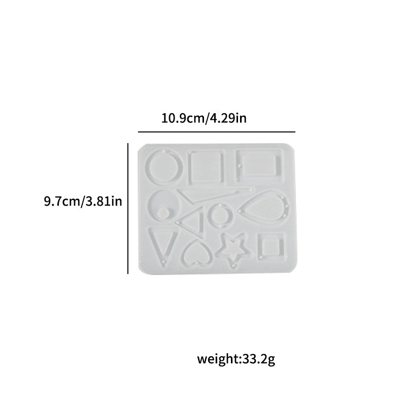 My Store Silicon Mould 12 Cavity Jewellery Pendant & Keychain Mould