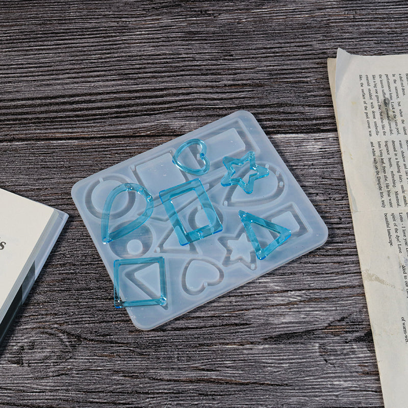 My Store Silicon Mould 12 Cavity Jewellery Pendant & Keychain Mould