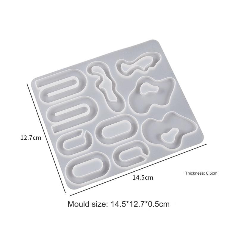My Store Silicon Mould 10 Cavity Keychain And Jewellery Mould