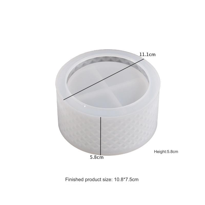 My Store Silicon Mould Mesh Pattern Planter & Penstand Mould