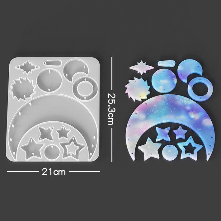 My Store Silicon Mould 12 Cavity wild chimes Keychain & Pendant Mould