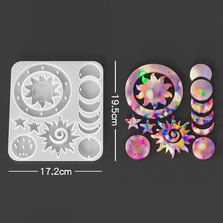 My Store Silicon Mould 12 Cavity wild chimes Keychain & Pendant Mould