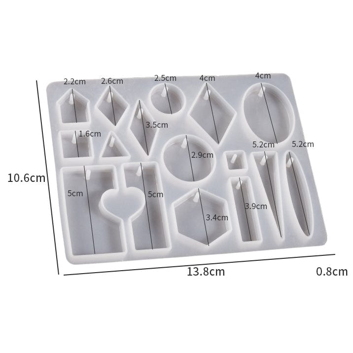 My Store Silicon Mould 16 Cavity Jewellery & Keychain Mould