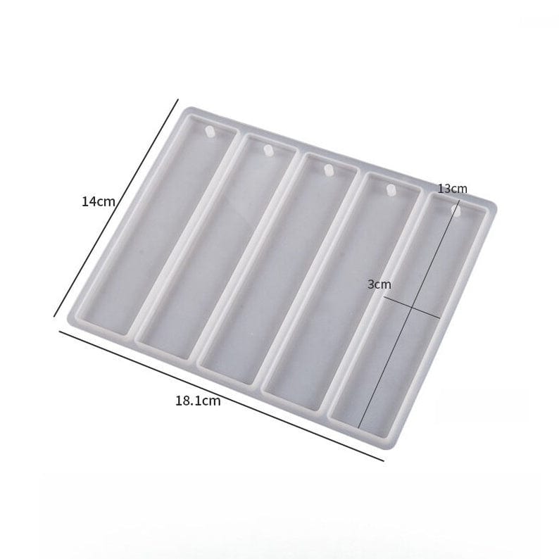 My Store Silicon Mould 5 Cavity Bookmark Mould
