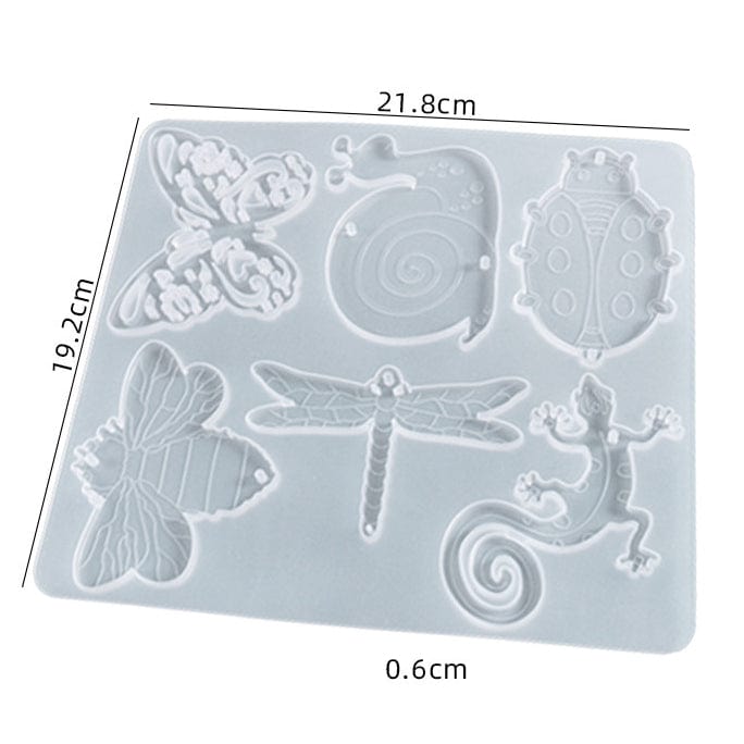 My Store Silicon Mould 6 Cavity Insect Keychain & pendant Mould