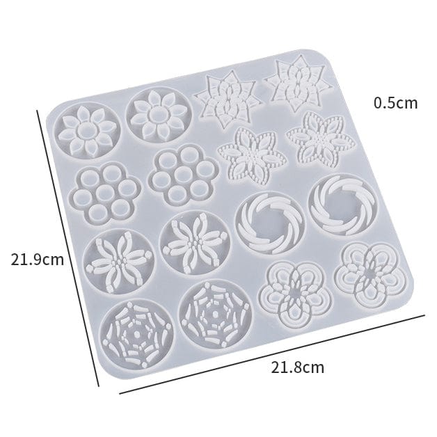 My Store Silicon Mould 16 Cavity Keychain & Pendant Mould