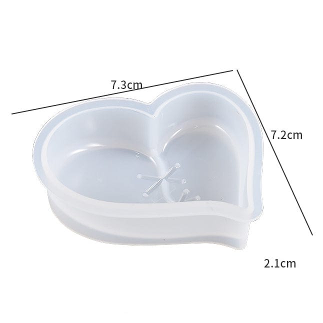 My Store Silicon Mould Heart With Stitches Mould